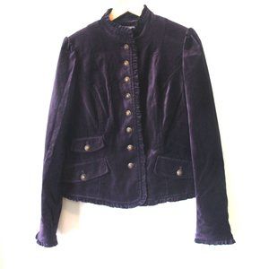 CHELSEA & THEODORE DARK PURPLE JACKET SIZE 10